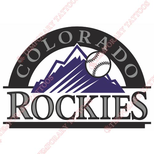 Colorado Rockies Customize Temporary Tattoos Stickers NO.1571